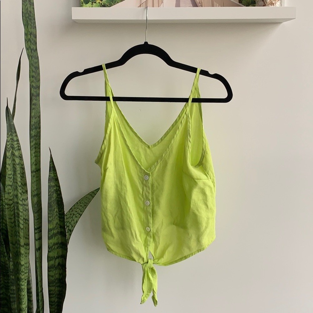 Lime Green Crop Top